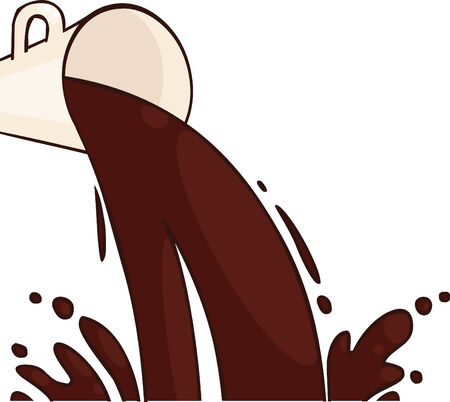 Coffee flow のイラスト素材