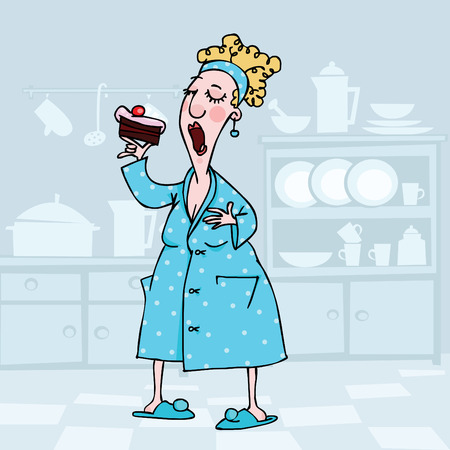 Starting my diet tomorrowのイラスト素材