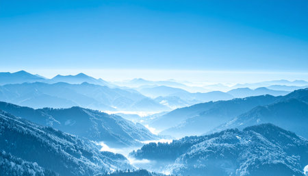 Beautiful winter landscape in south korea Daegwallyeong\\"\"\""の素材