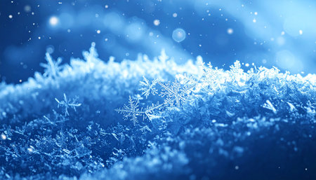 Winter background with snowflakes. Winter background with snowflakesの素材