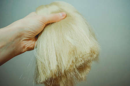 synthetic hair materials for weaving, braiding African braids zizi, Kanekalonの写真素材