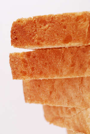 Toast bread four pieces closeupの写真素材