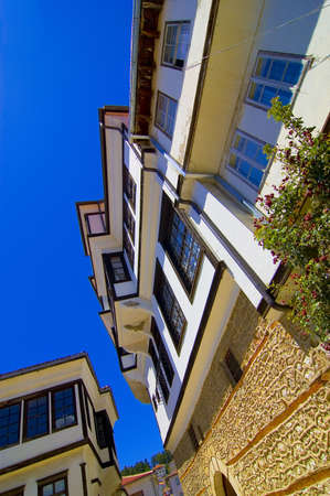 Ohrid old city touristic attraction house of Robevciの写真素材