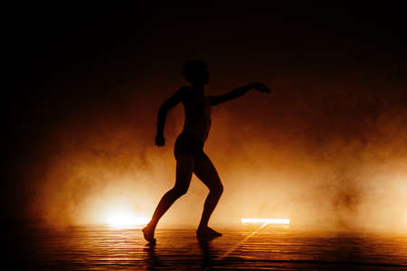 Caucasian female contemporary dancers exercising a dance routineの写真素材