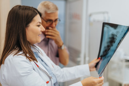 Elderly Patient Undergoing Diagnostic Examination and Receiving Medical Advice From Experienced...