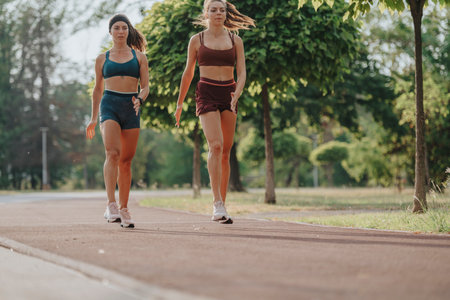 Fit Girls: Inspiring Outdoor Training in Green Surroundings