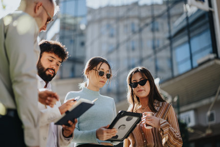 Urban Business Meeting: Analyzing Market Trends for Global Expansion