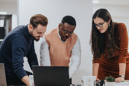 Multiracial Executives Discussing Sales Strategies for Business Growth
