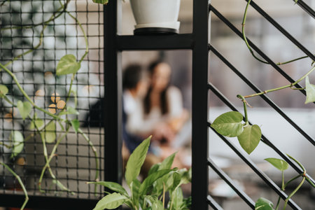 Successful multi-generational colleagues strategizing for business growth. Blurred shot.の写真素材