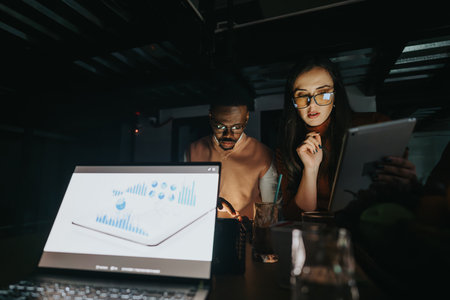 Late Night Teamwork for Project Completion and Profit Growth