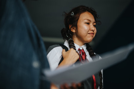 Students engaging with professor in an educational setting