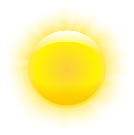 Sun with nice realistic rays and transparency endsのイラスト素材