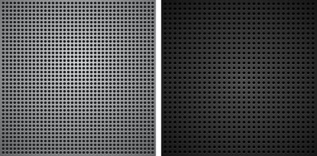 Metallic backgrounds with holesのイラスト素材