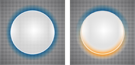 2 Abstract backgrounds with circle insets. illustrationのイラスト素材