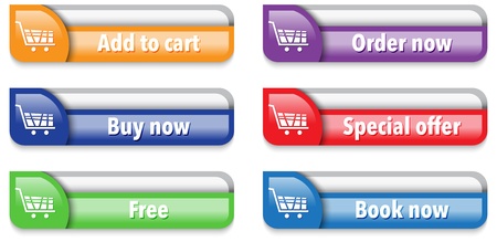 Online shop web interface elements. illustrationのイラスト素材