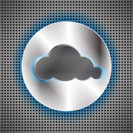 Cloud computing futuristic background. Vector illustrationのイラスト素材