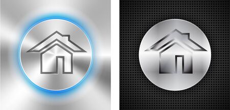 Abstract technological backgrounds with home icon   illustrationのイラスト素材