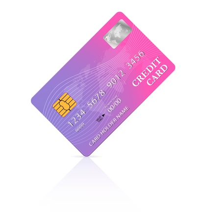 Credit card design template.のイラスト素材