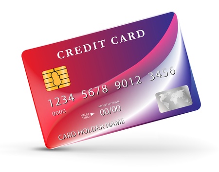 Credit or debit card design template. のイラスト素材