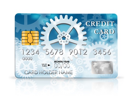 Credit card design template. のイラスト素材