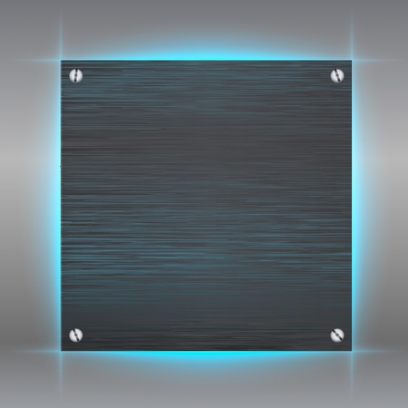 Abstract background with brushed metal inset. Vector illustrationのイラスト素材