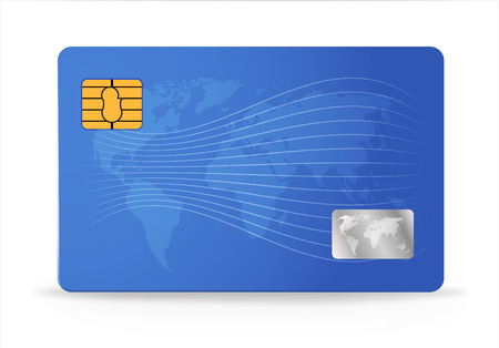 Credit or debit card design template. Vector illustrationのイラスト素材