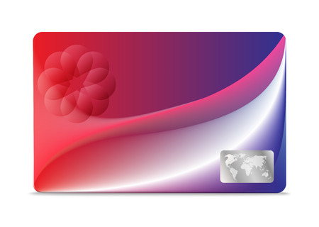 Credit or debit card design template. Vector illustrationのイラスト素材