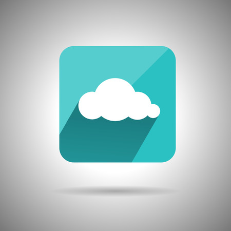 Cloud Icon Symbol Flat design. Vector illustrationのイラスト素材