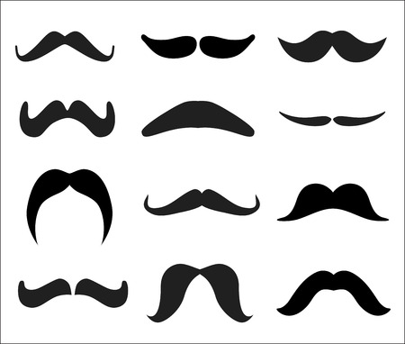 Collection of various type of mustachesのイラスト素材