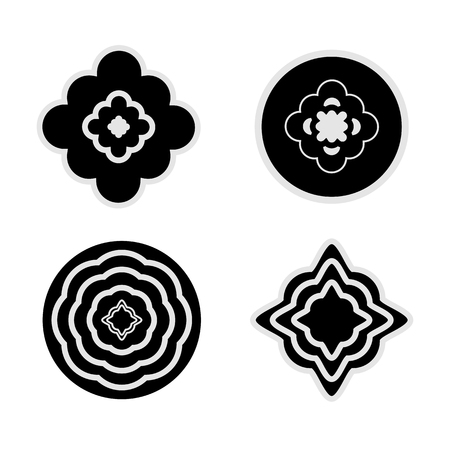 Rosettes set illustrationのイラスト素材