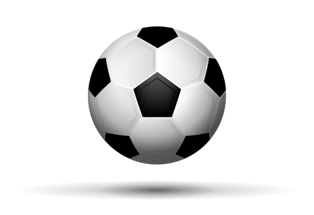 Soccer ball on white background.のイラスト素材