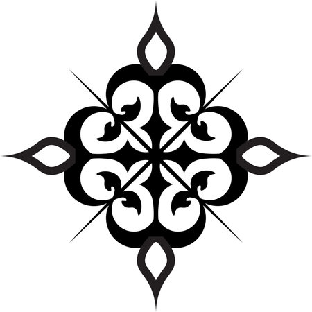 Traditional Armenian Apostolic Church cross clip art. Vector illustrationのイラスト素材