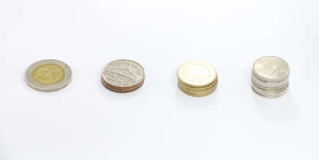 1, 2, 5, and 10 Thai Baht coin