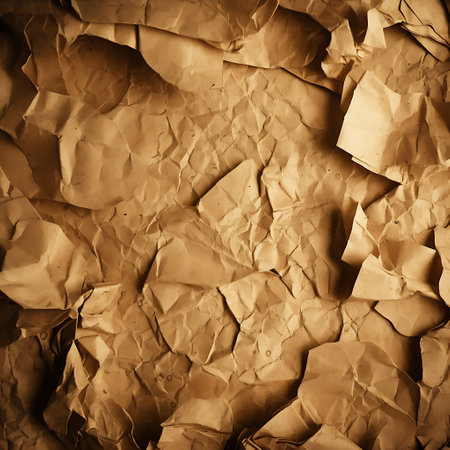 Old crumpled paper as background ai generatedの素材