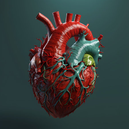 Human heart anatomy ai generatedの素材