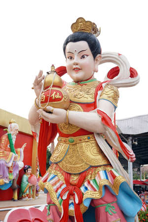 Kimthong - Chinese god boy. Chinese temple in Thailand.の写真素材