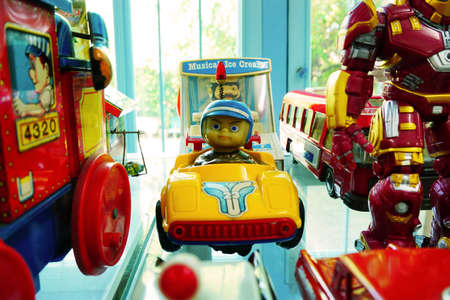 AYUTTAYA, THAILAND - JANUARY 21: Antique Toy Collection at Million Toy Museum on JANUARY 21, 2016のeditorial素材