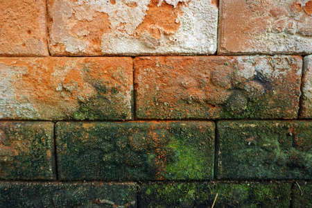 Ancient brick wall ,background and texture.の写真素材