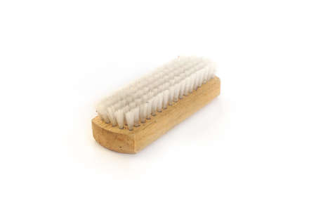 Brush broom for cleaning on white backgroundの写真素材