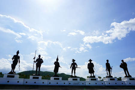 Hua-Hin ,Thailand - 18 july 2016 : Thailand King's Park, Monument Rajabhakti Royal Hua Hin, Prachuap Khiri Khan province khirikanのeditorial素材