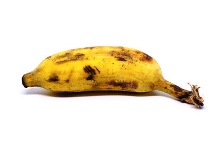 Banana isolated on a white background.の写真素材