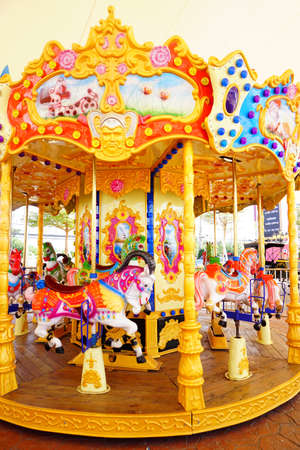 Colorful carousel for kidの写真素材