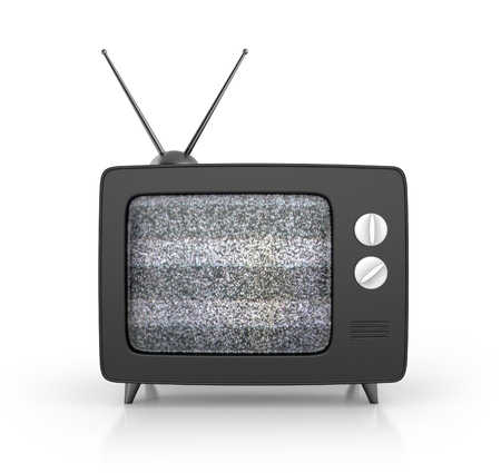 retro tv. 3d illustrationの写真素材