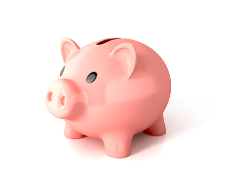 piggy bank. 3d illustration isolatedの写真素材