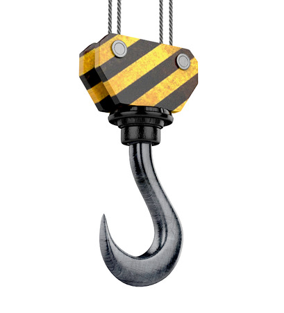 crane hook. 3d render.の写真素材