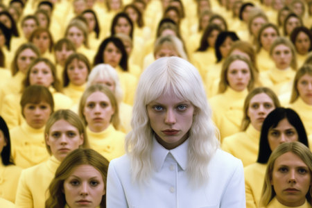 Crowd of people in a conference hall during a conference in Ukraineの素材