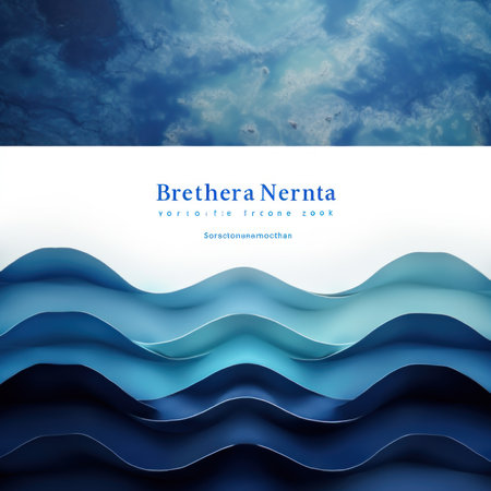 Abstract blue water background with copy space for text. Vector illustration.の素材