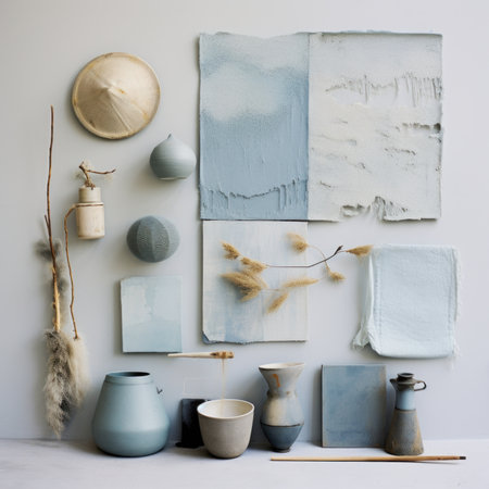 Creative scandinavian interior. Minimalistic scandinavian style. Handmade.の素材