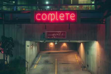Red Sign, Complete - Parking Garageの素材