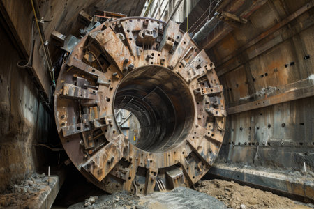 Metal Object Inside Building, A Visual Exploration of Industrial Architectureの素材